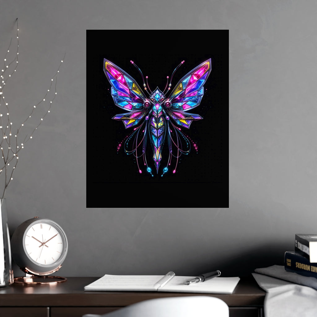 Prism Moth Relay KOSVYRE poster product mockup, alternate view