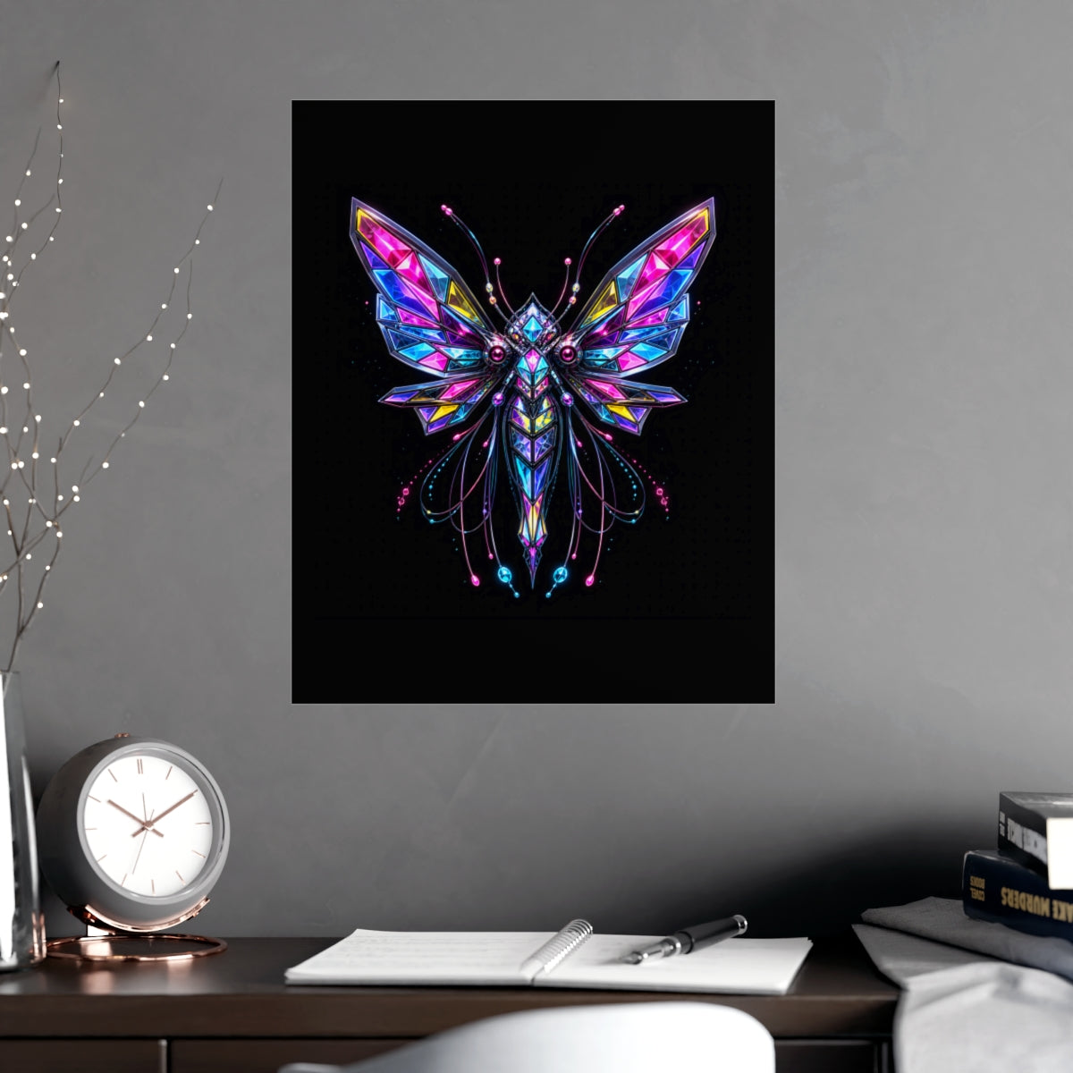 Prism Moth Relay KOSVYRE poster product mockup, alternate view