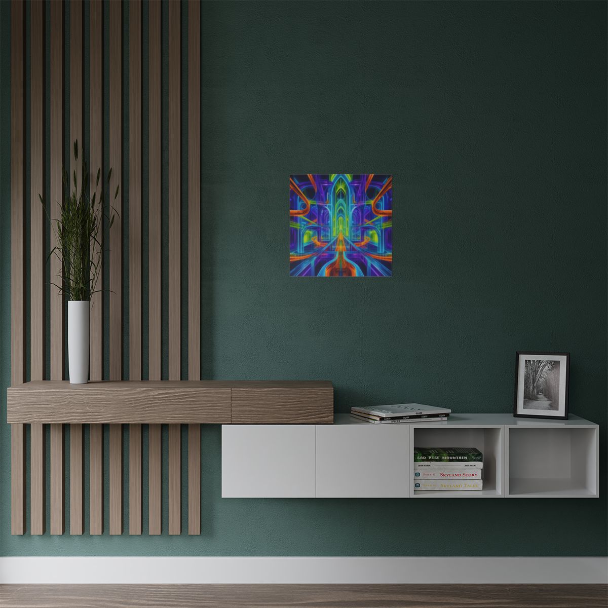 Prism Rail Cathedral KOSVYRE art print product mockup, alternate view