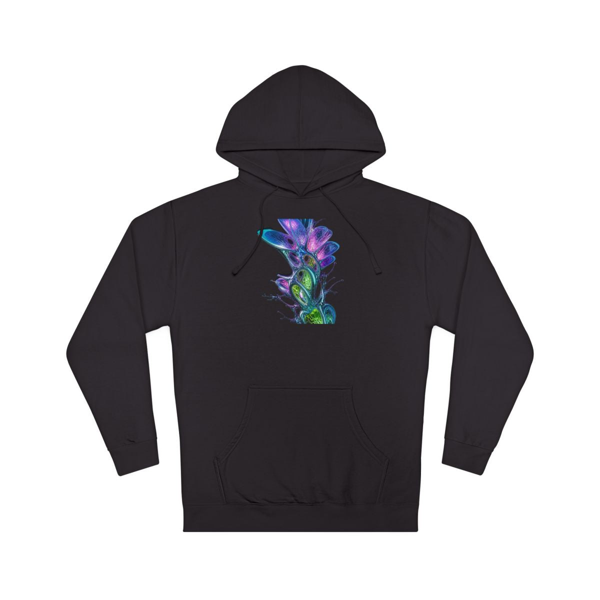 Prismatic Cartilage Garden KOSVYRE hoodie product mockup, front view