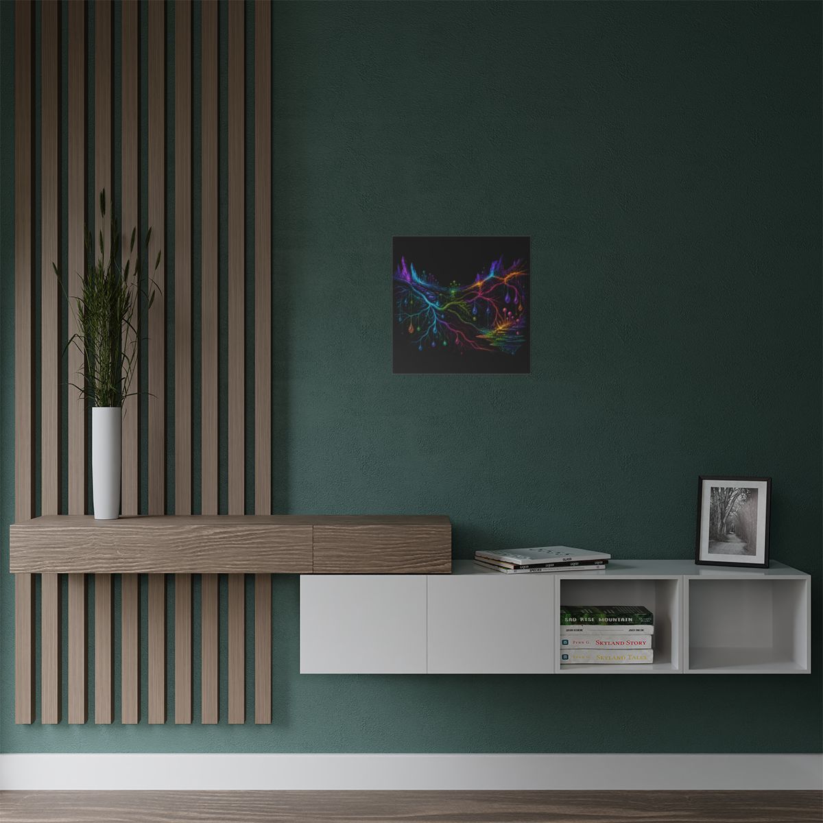 Prismatic Root Circuit KOSVYRE art print product mockup, alternate view
