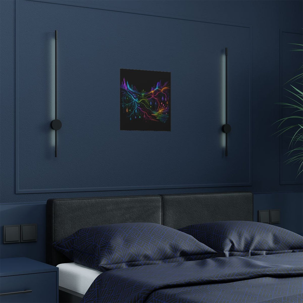 Prismatic Root Circuit KOSVYRE art print product mockup, detail view
