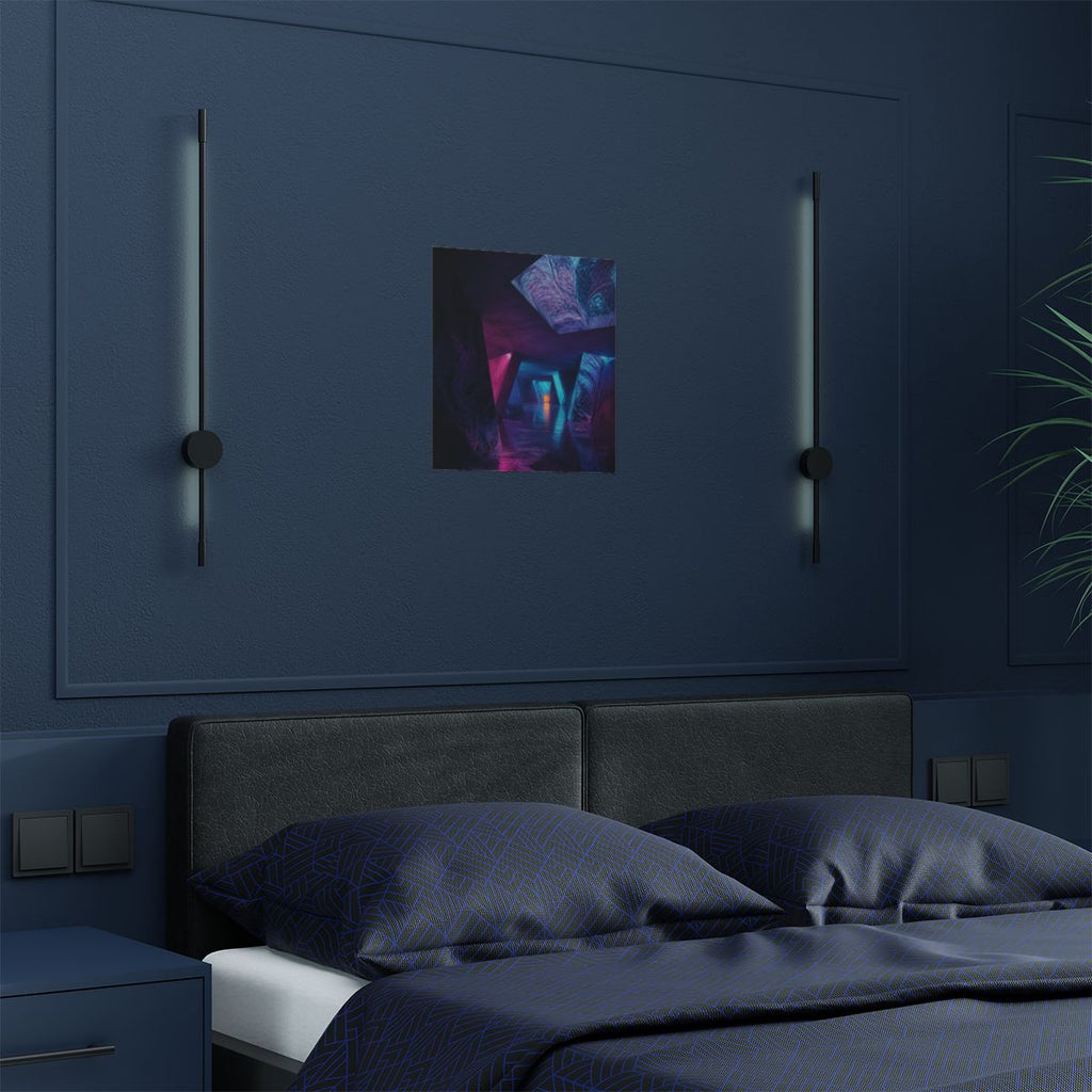 Prismatic Service Tunnel KOSVYRE art print product mockup, detail view
