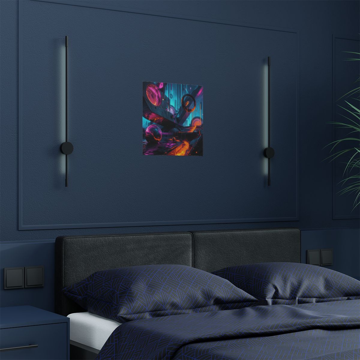 Pulse Foundry KOSVYRE art print product mockup, detail view
