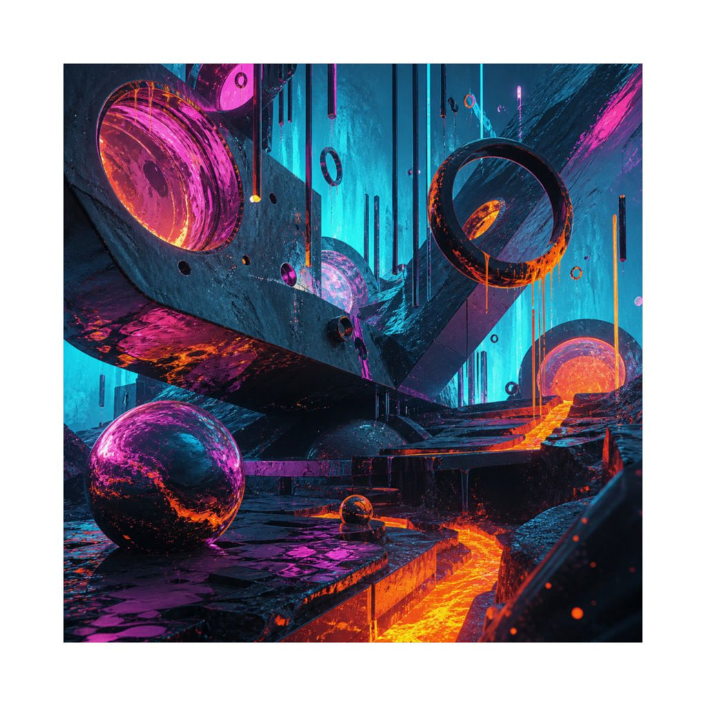 Pulse Foundry KOSVYRE art print product mockup, front view