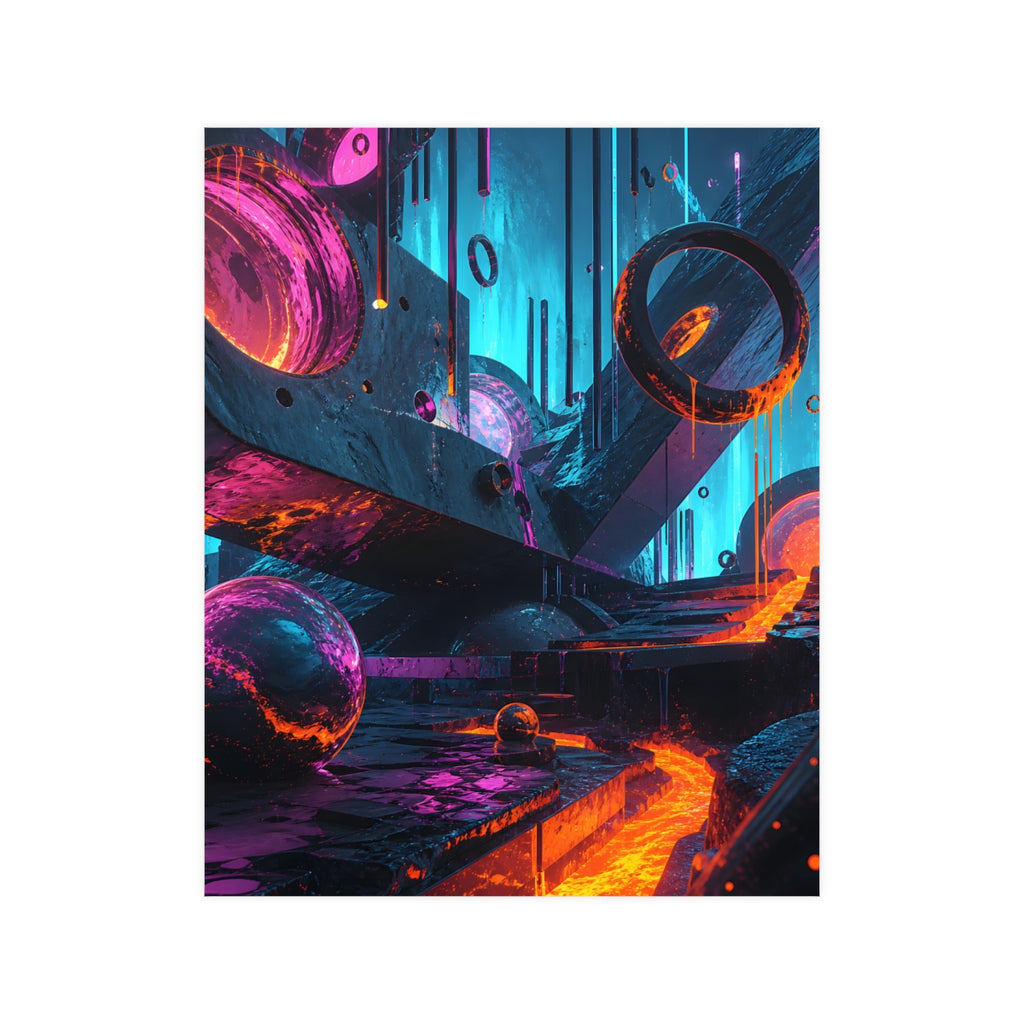 Pulse Foundry KOSVYRE poster product mockup, front view