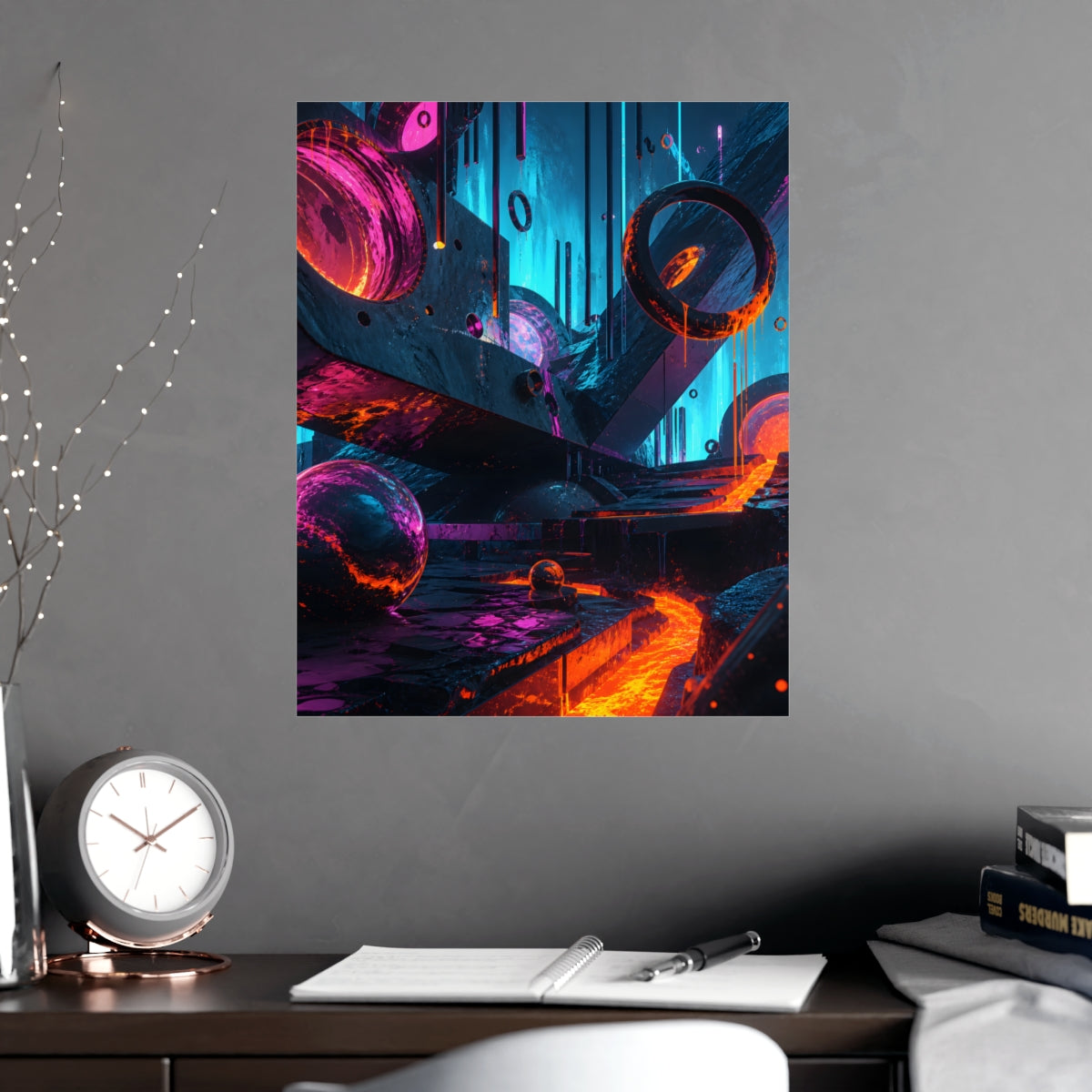 Pulse Foundry KOSVYRE poster product mockup, alternate view