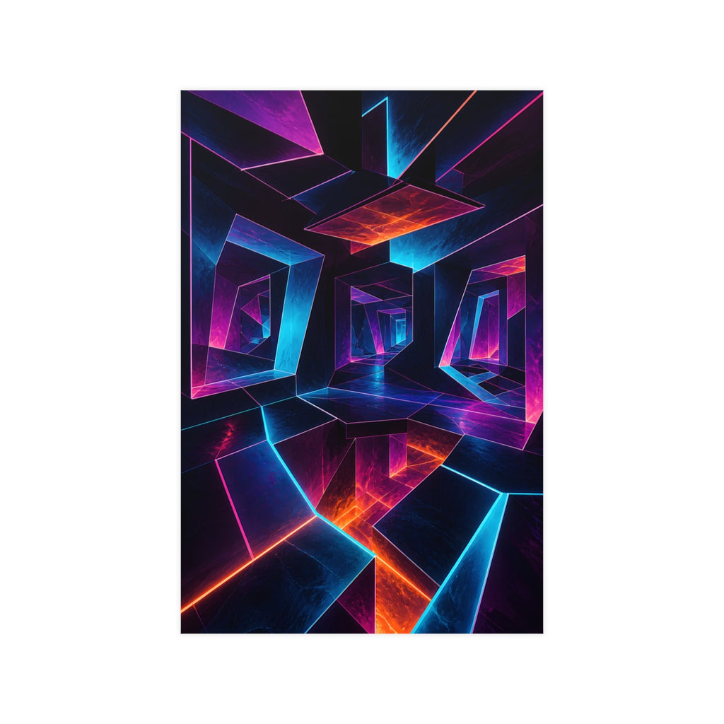 Pulse Geometry Chamber KOSVYRE poster product mockup, front view