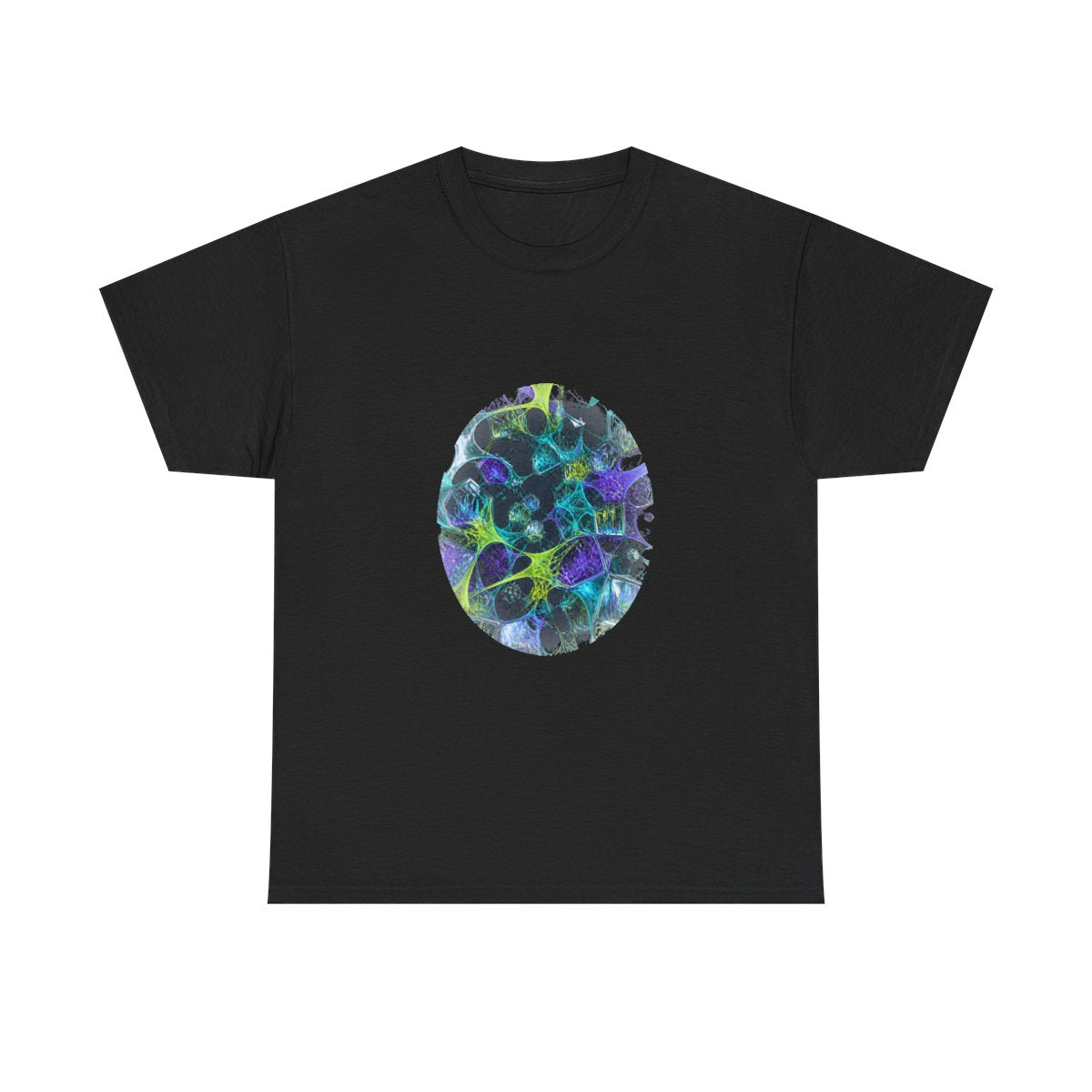 Pulse Habitat KOSVYRE graphic tee product mockup, front view