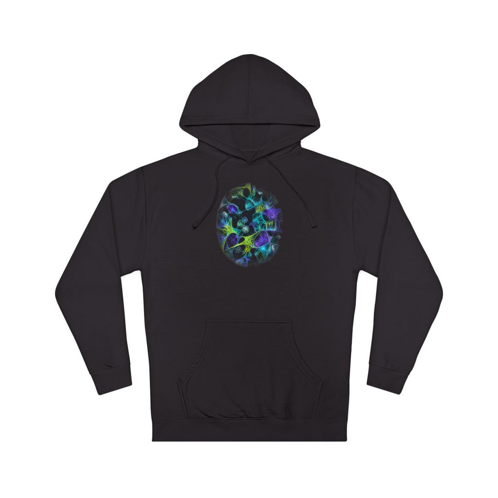 Pulse Habitat KOSVYRE hoodie product mockup, front view