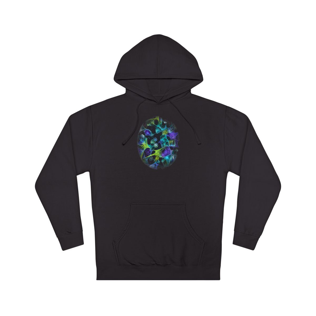 Pulse Habitat KOSVYRE hoodie product mockup, front view