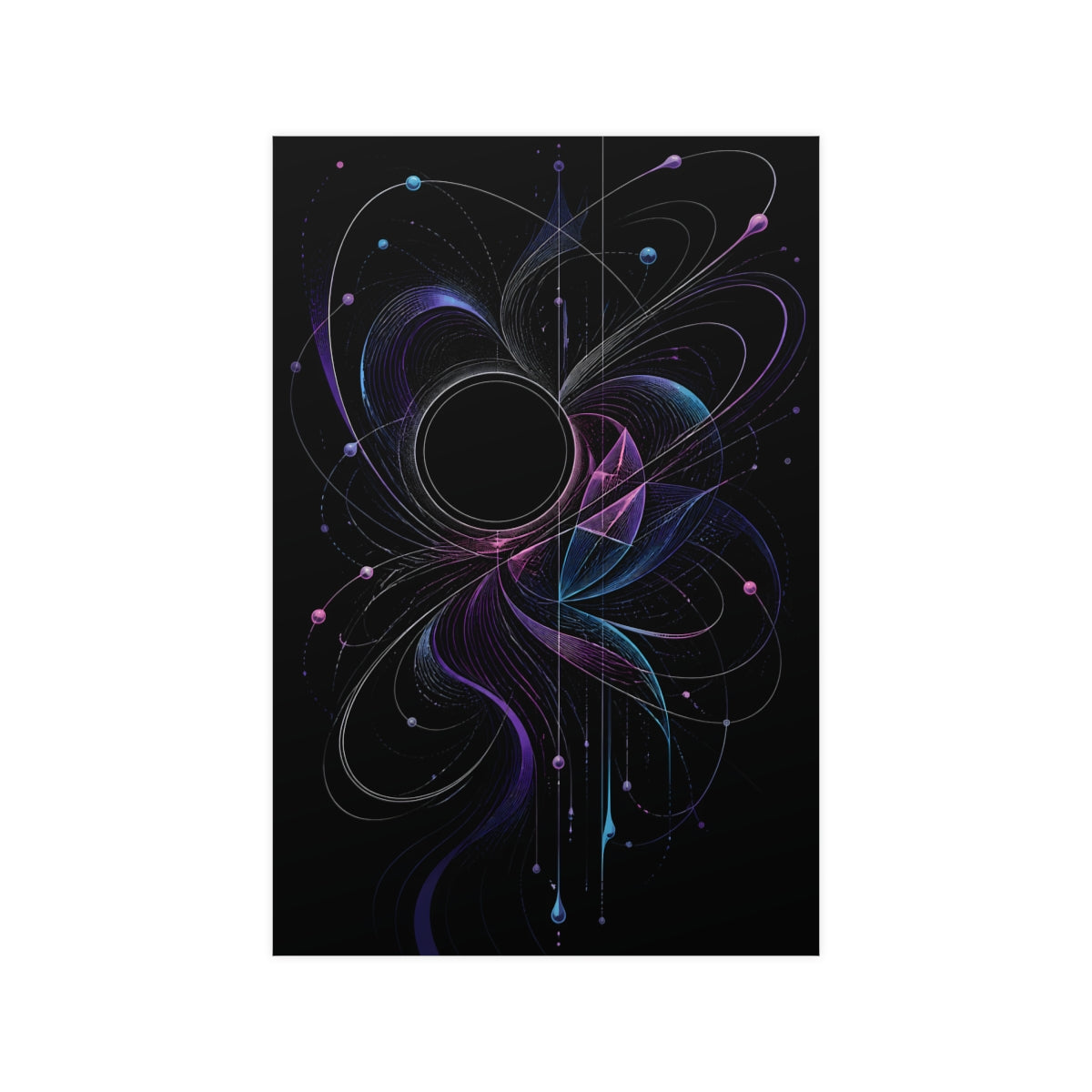 Quiet Orbit Bloom KOSVYRE poster product mockup, front view