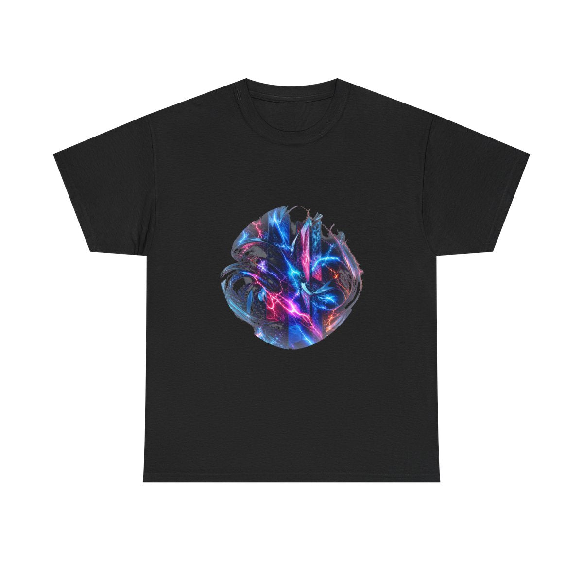 Quiet Voltage KOSVYRE graphic tee product mockup, front view