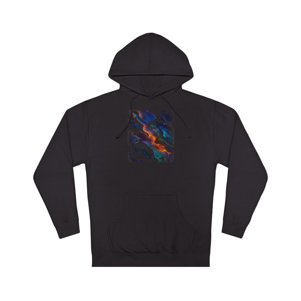 Radiant Cartographic Scar KOSVYRE hoodie product mockup, front view