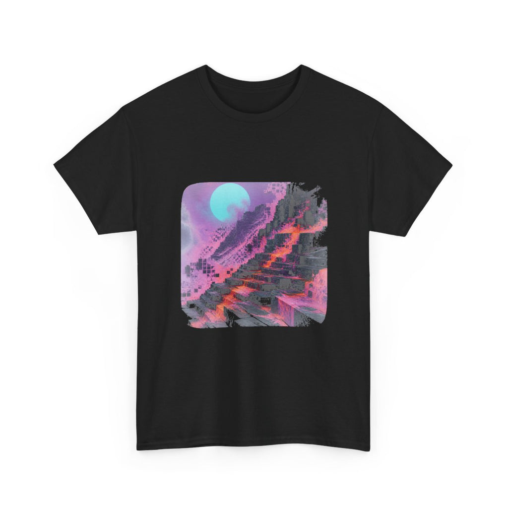 Raster Moon Quarry KOSVYRE graphic tee product mockup, alternate front view