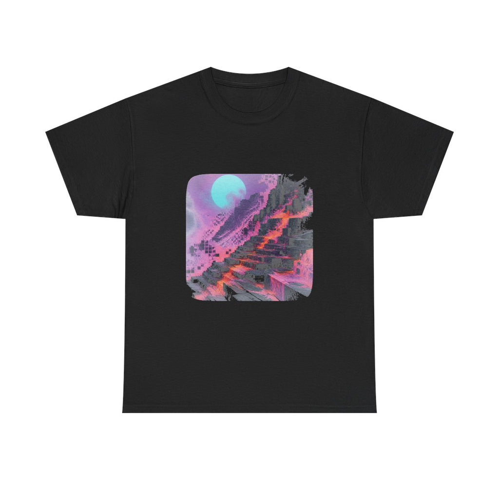 Raster Moon Quarry KOSVYRE graphic tee product mockup, front view