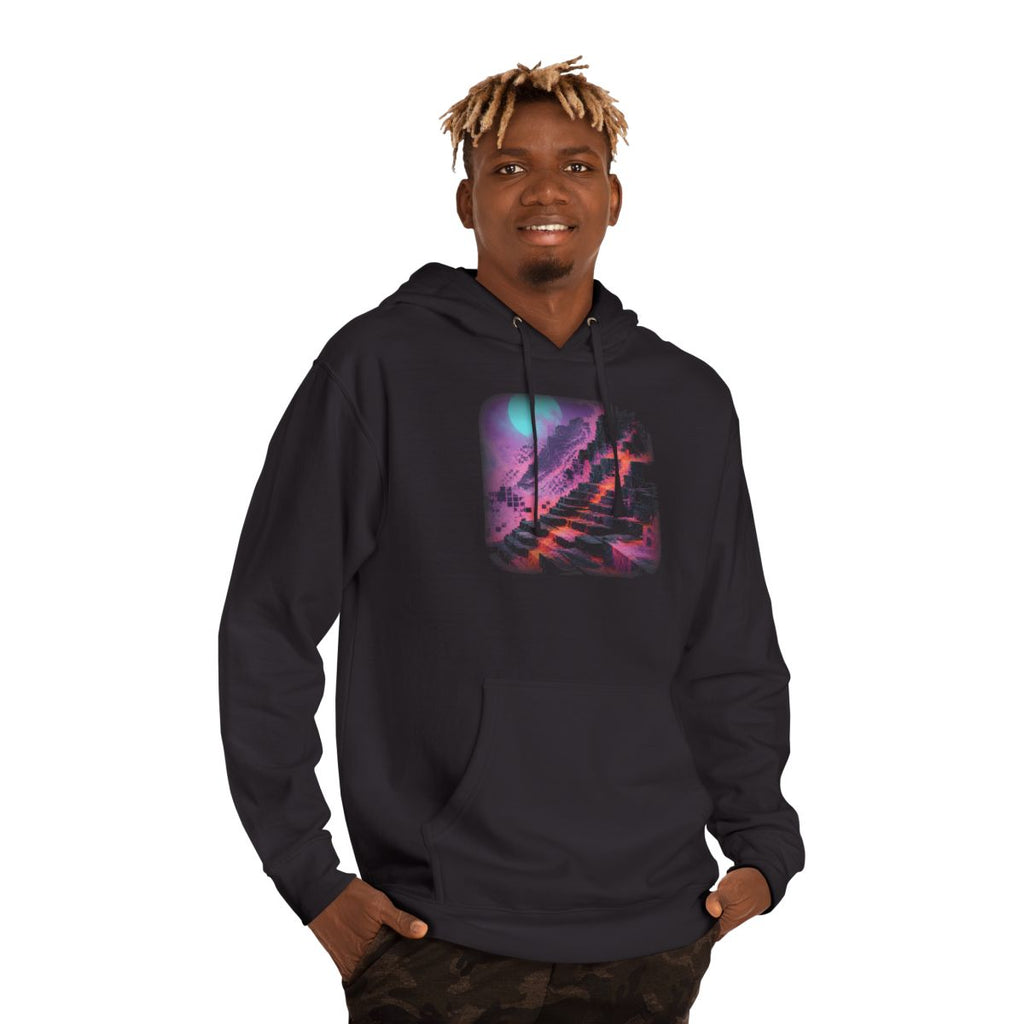 Raster Moon Quarry KOSVYRE hoodie product mockup, person 2 front view