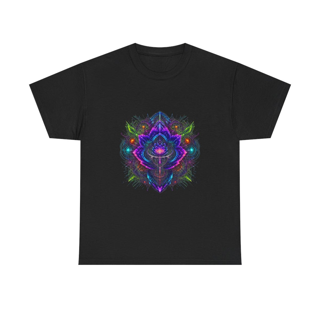 Recursion Engine Bloom KOSVYRE graphic tee product mockup, front view