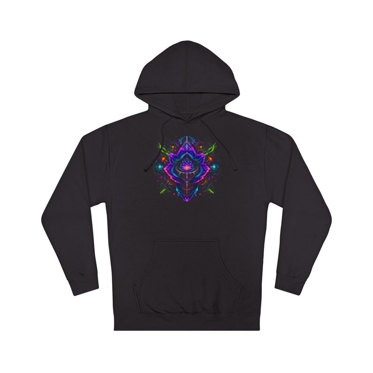 Recursion Engine Bloom KOSVYRE hoodie product mockup, front view