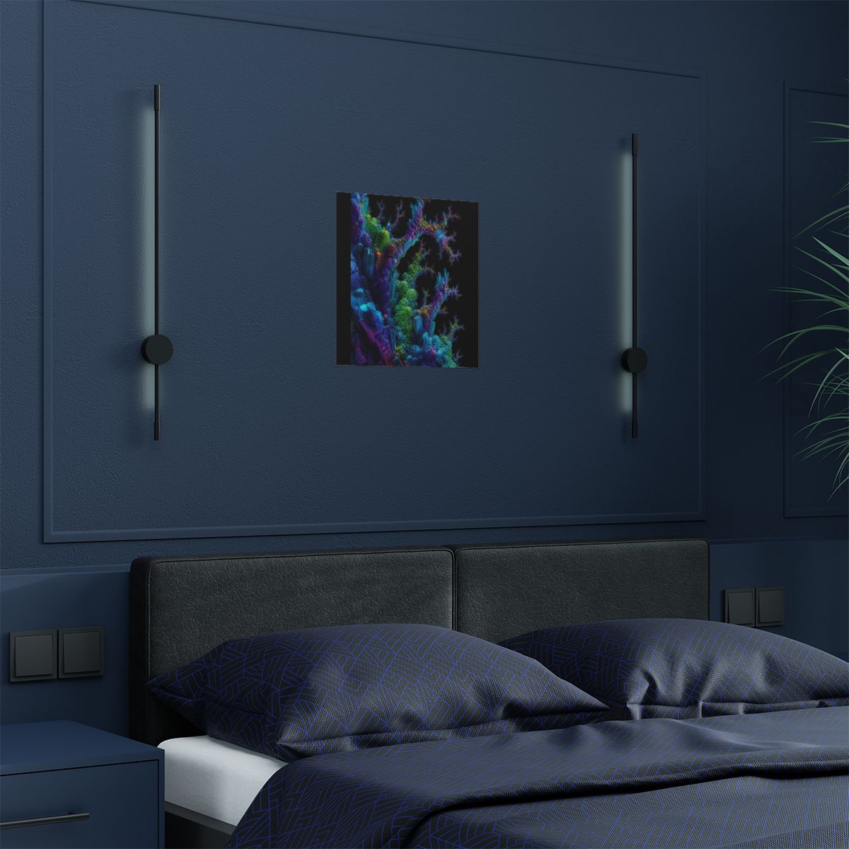 Recursive Mineral Choir KOSVYRE art print product mockup, detail view