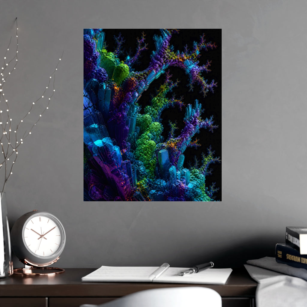 Recursive Mineral Choir KOSVYRE poster product mockup, alternate view