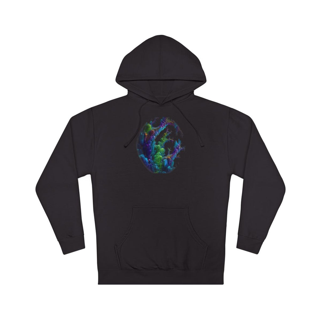 Recursive Mineral Choir KOSVYRE hoodie product mockup, front view