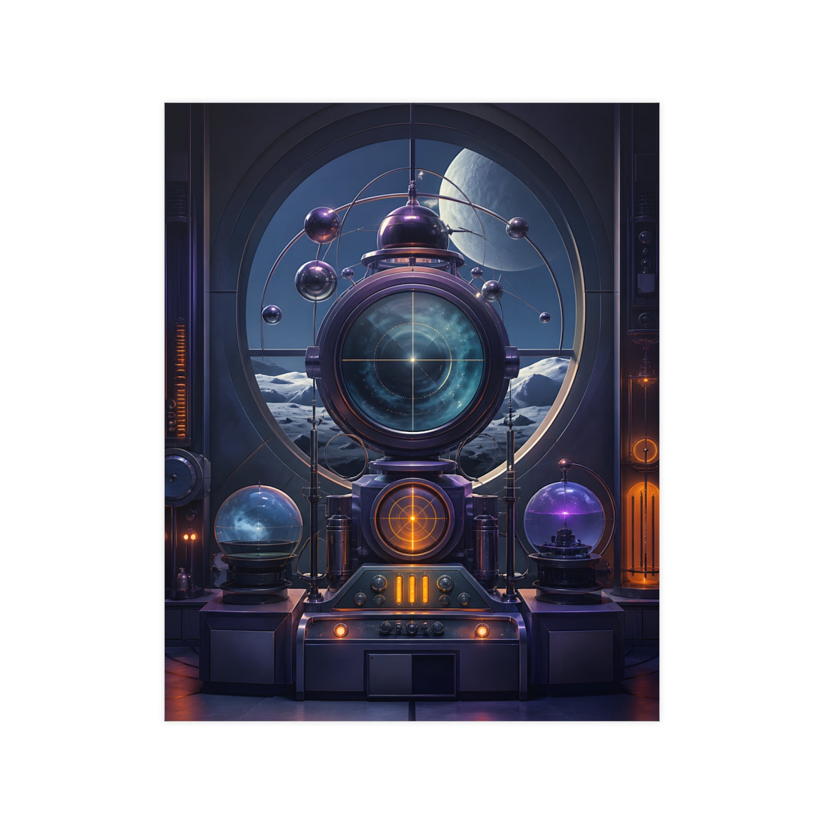Retrofuture Weather Bureau KOSVYRE poster product mockup, front view