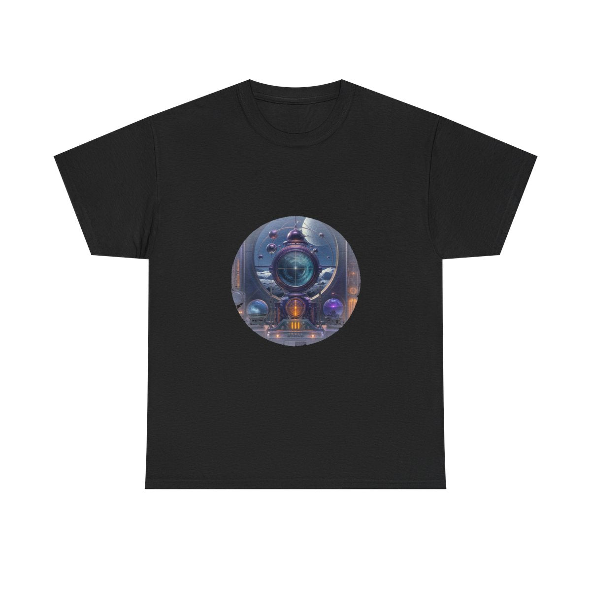 Retrofuture Weather Bureau KOSVYRE graphic tee product mockup, front view