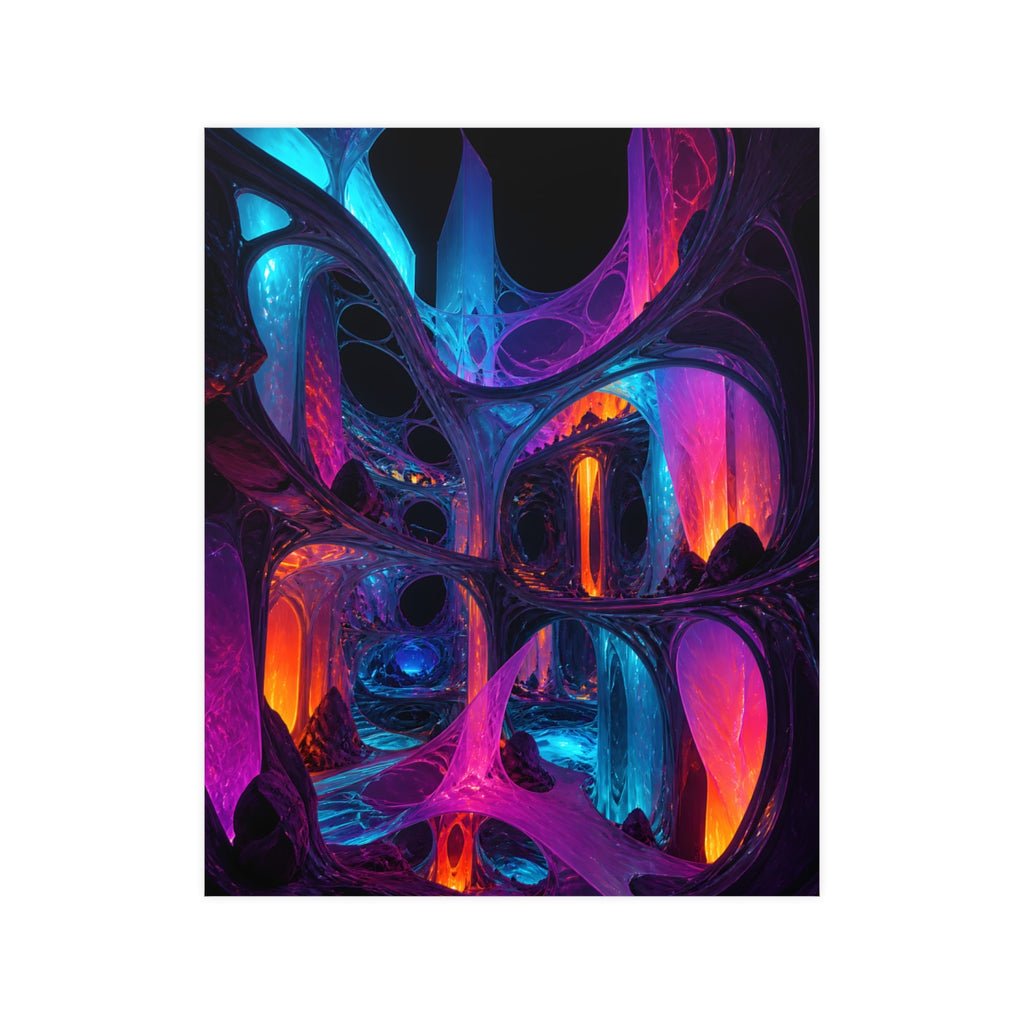 Rootless Atrium KOSVYRE poster product mockup, front view