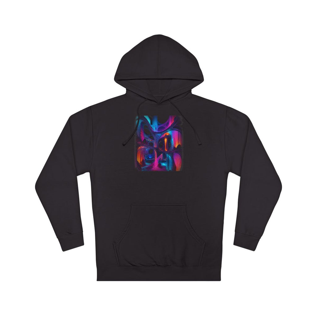 Rootless Atrium KOSVYRE hoodie product mockup, front view