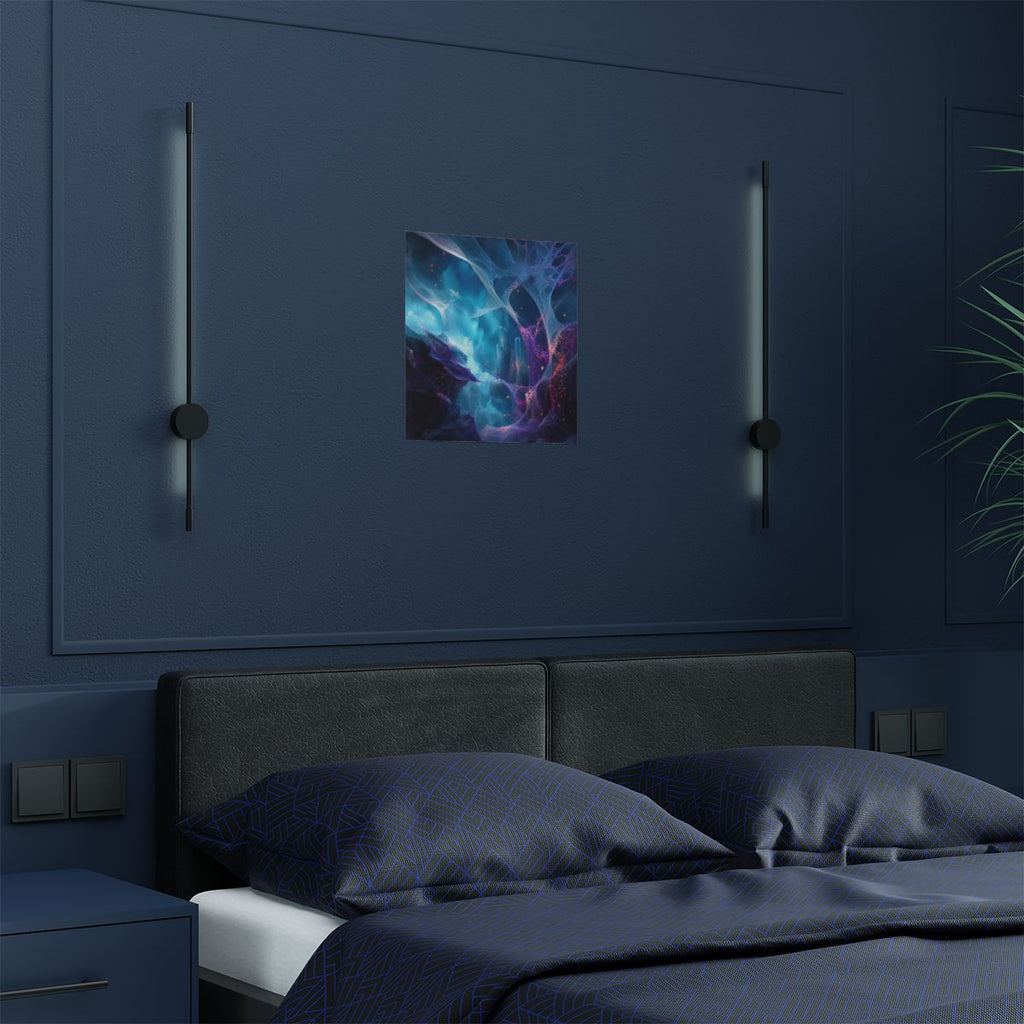 Rootless Weather Cathedral KOSVYRE art print product mockup, detail view