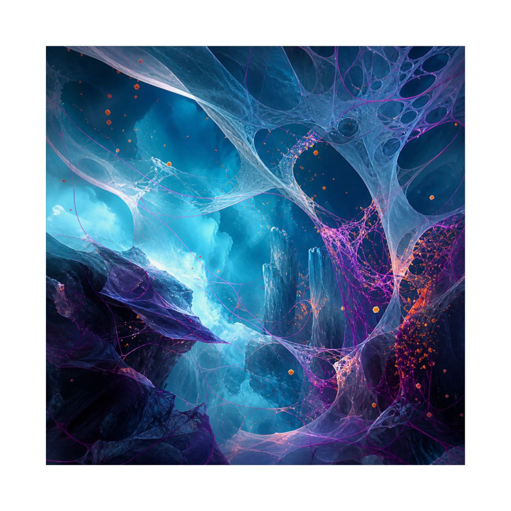 Rootless Weather Cathedral KOSVYRE art print product mockup, front view