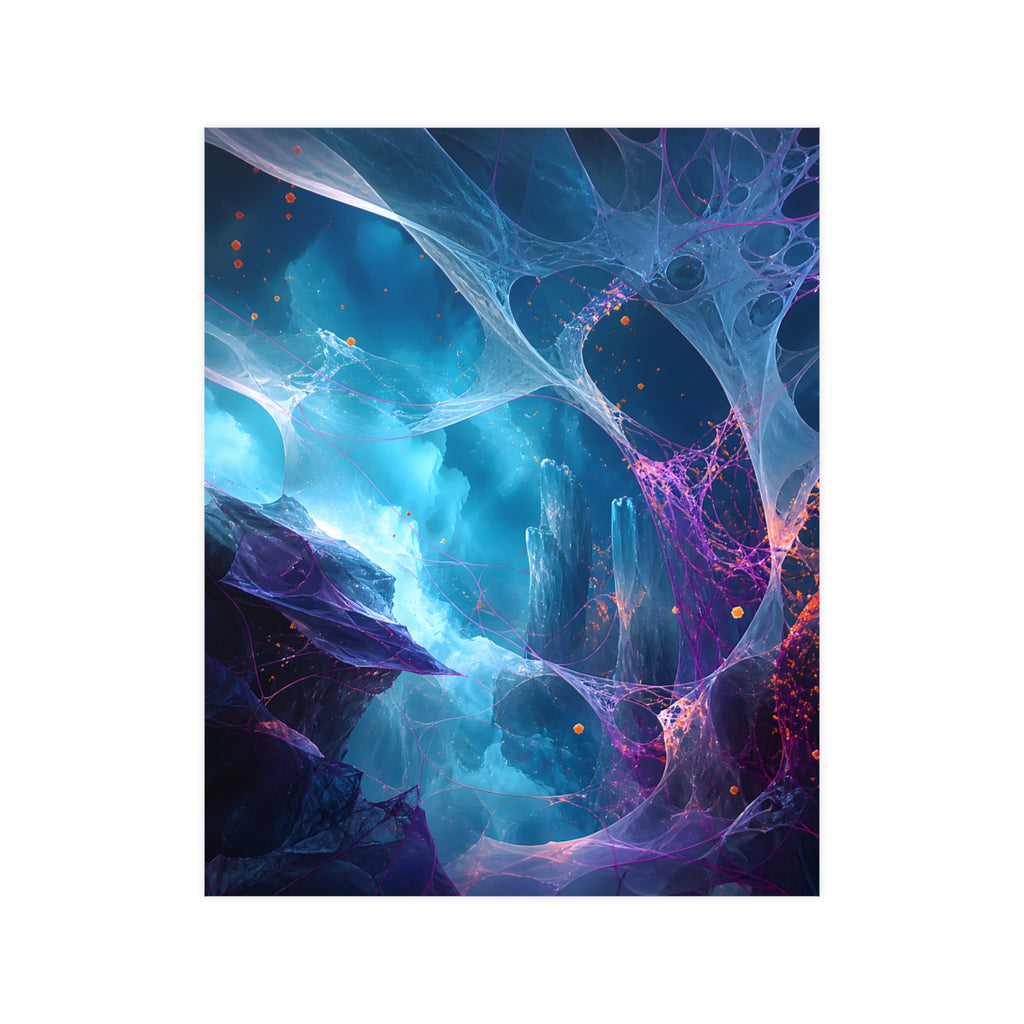Rootless Weather Cathedral KOSVYRE poster product mockup, front view