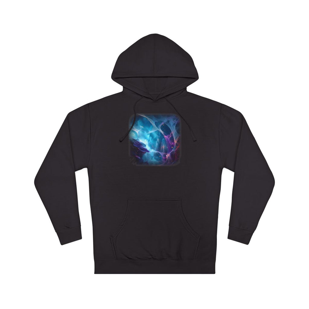 Rootless Weather Cathedral KOSVYRE hoodie product mockup, front view