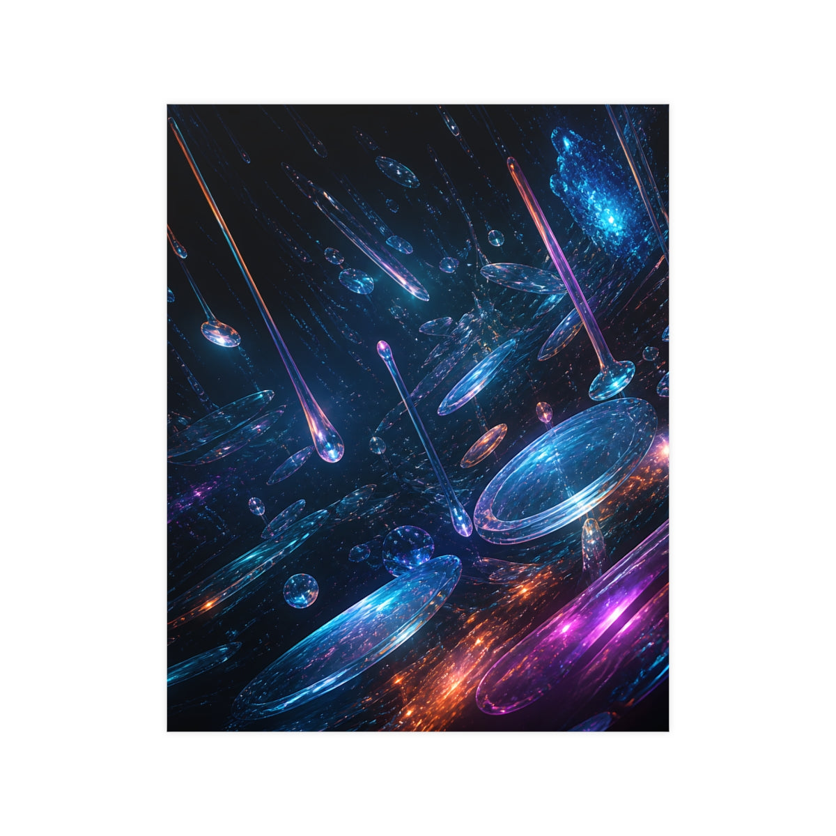 Sea of Glass Instruments KOSVYRE poster product mockup, front view
