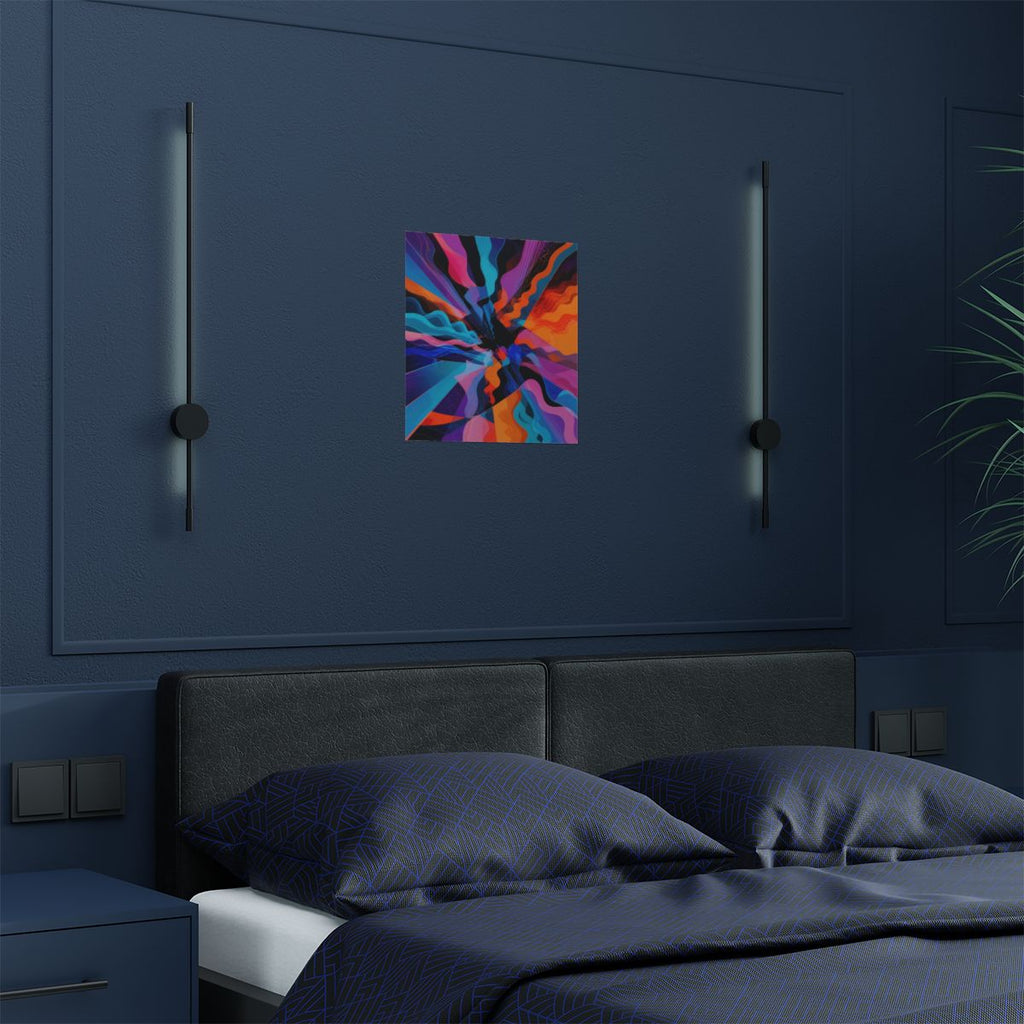 Shatterwave Aperture KOSVYRE art print product mockup, detail view