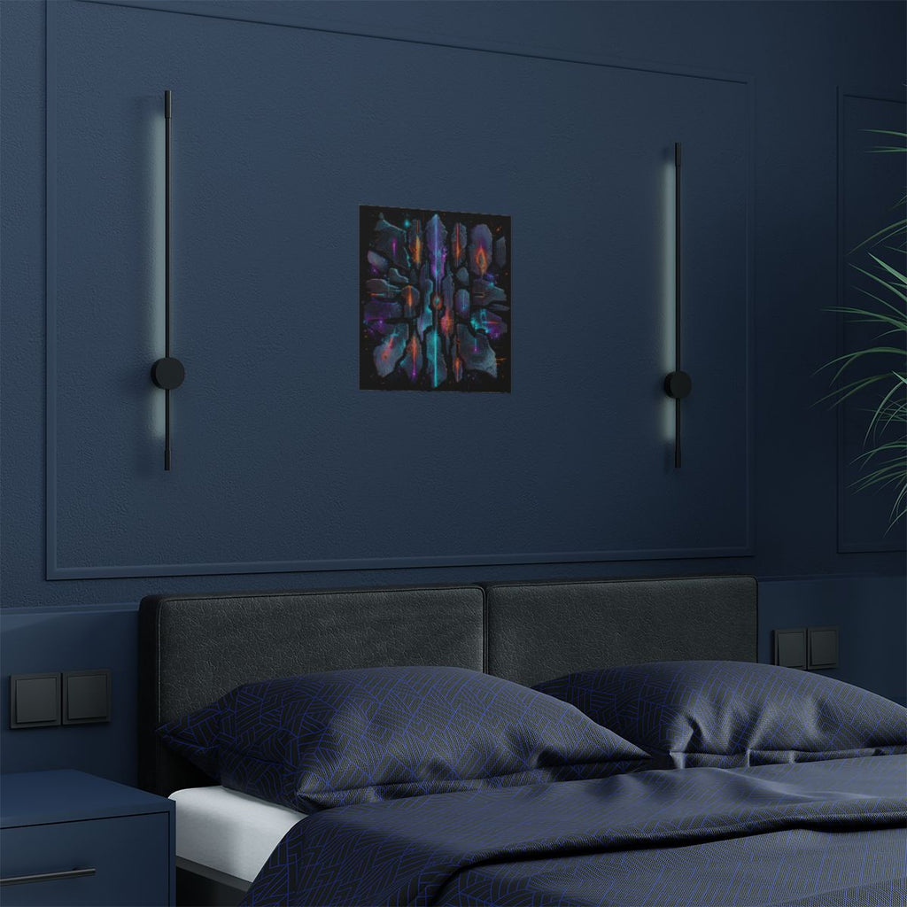 Signal Fossil Array KOSVYRE art print product mockup, detail view