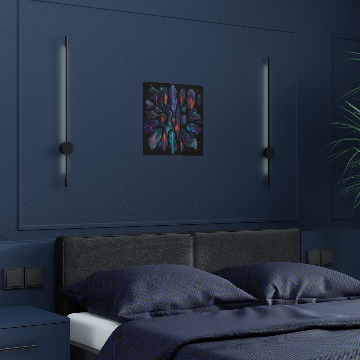 Signal Fossil Array KOSVYRE art print product mockup, detail view