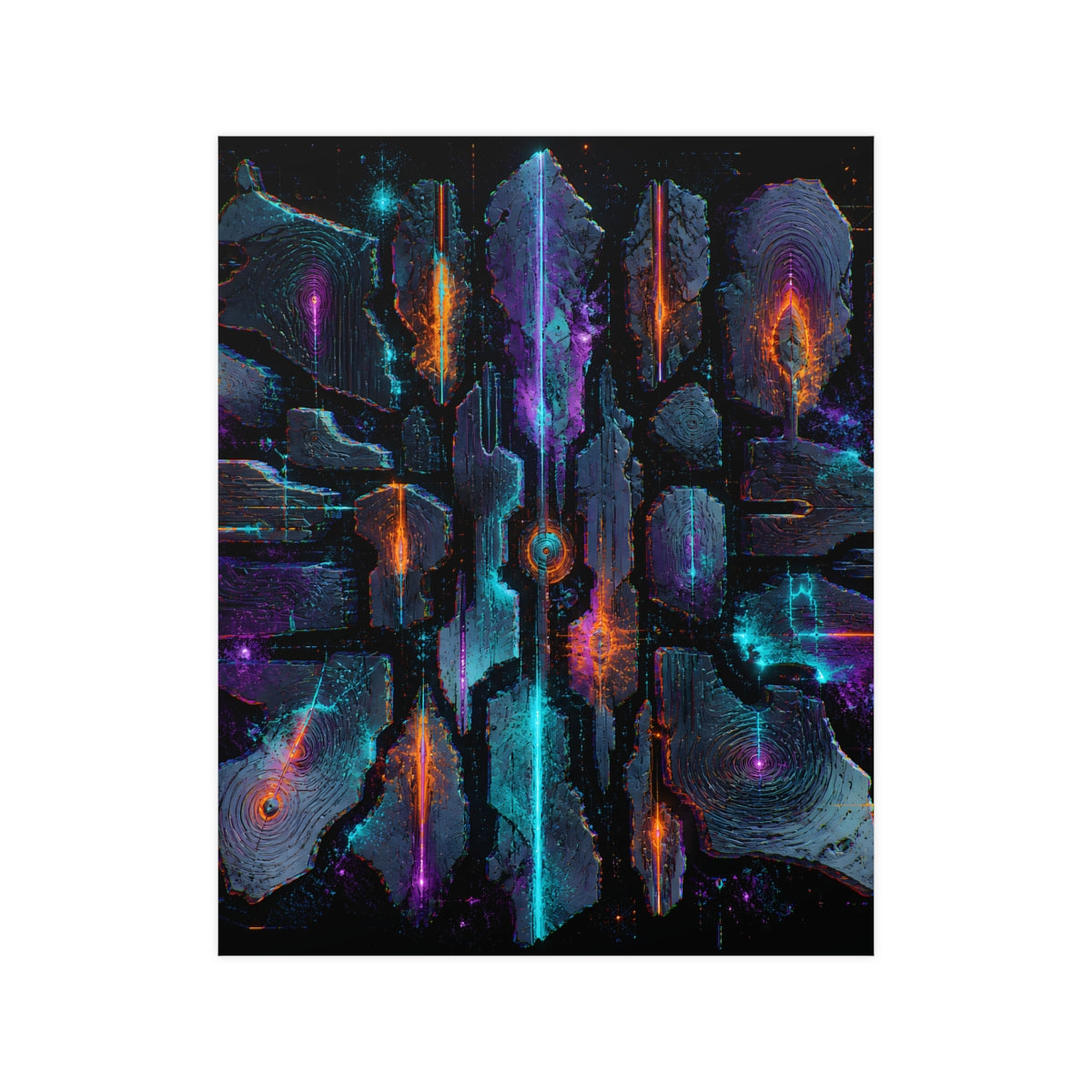 Signal Fossil Array KOSVYRE poster product mockup, front view