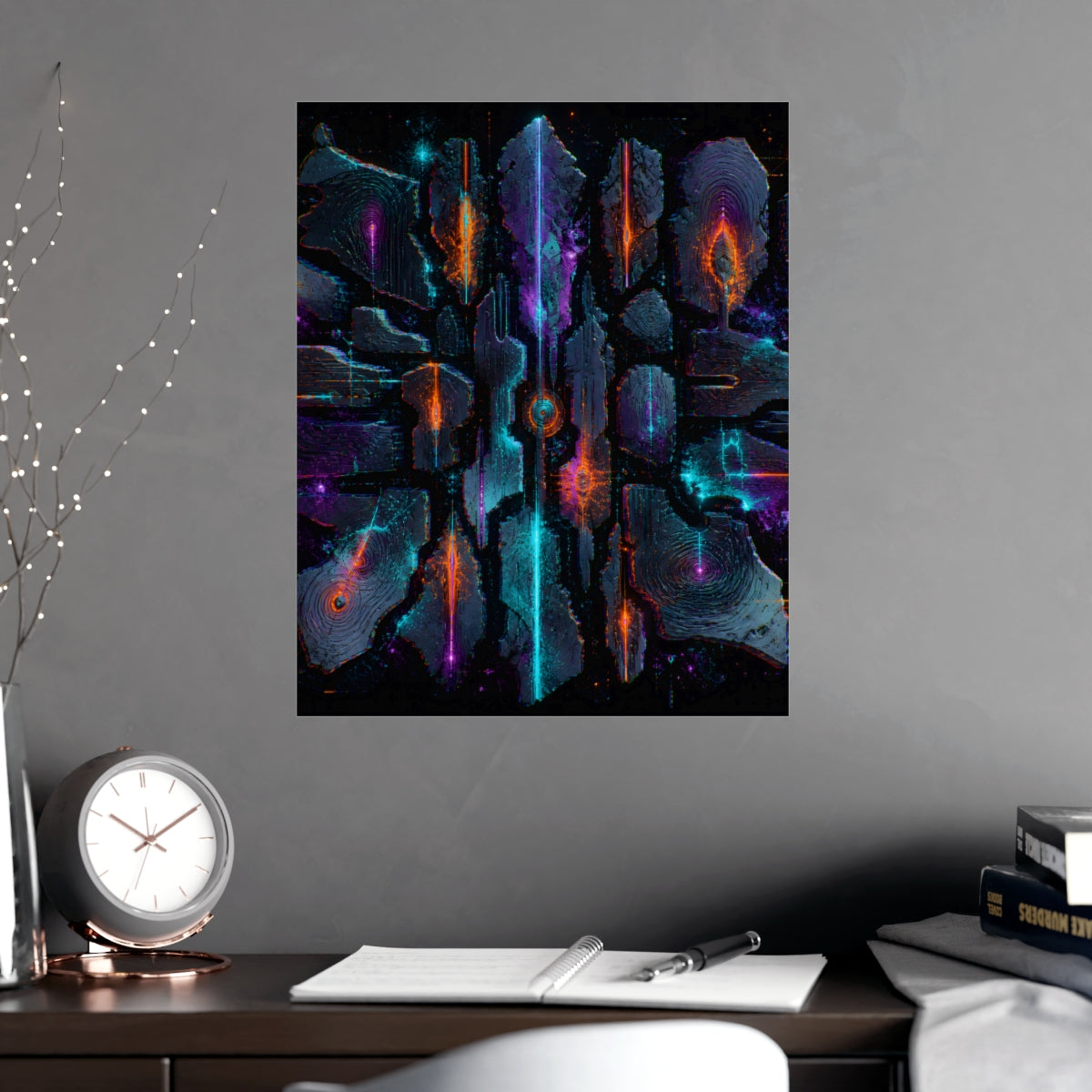 Signal Fossil Array KOSVYRE poster product mockup, alternate view