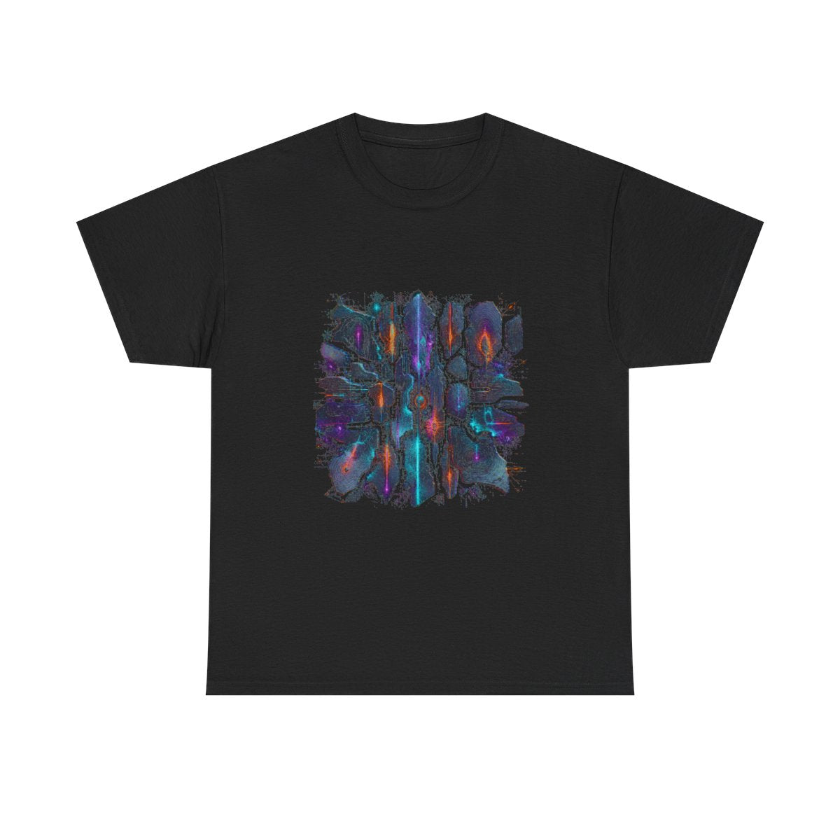 Signal Fossil Array KOSVYRE graphic tee product mockup, front view