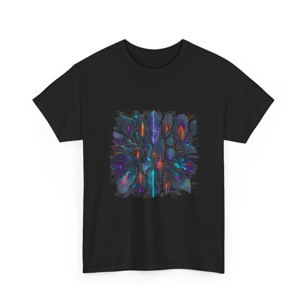 Signal Fossil Array KOSVYRE graphic tee product mockup, alternate front view