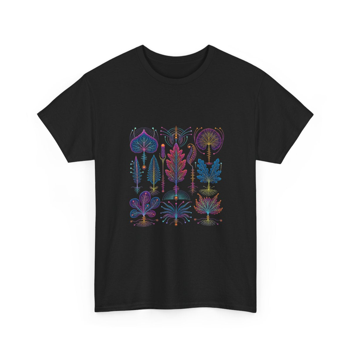 Signal Herbarium KOSVYRE graphic tee product mockup, alternate front view