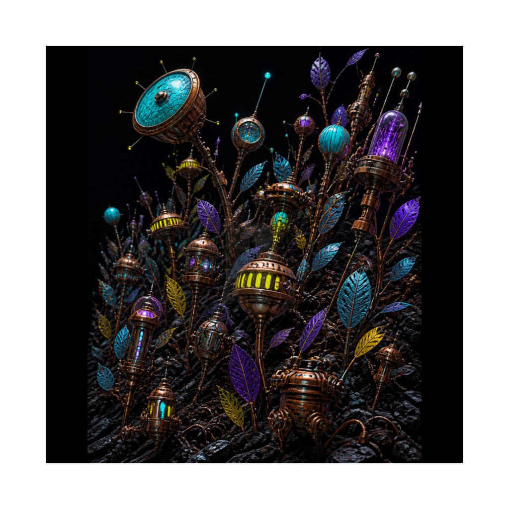 Signal Machine Orchard KOSVYRE art print product mockup, front view