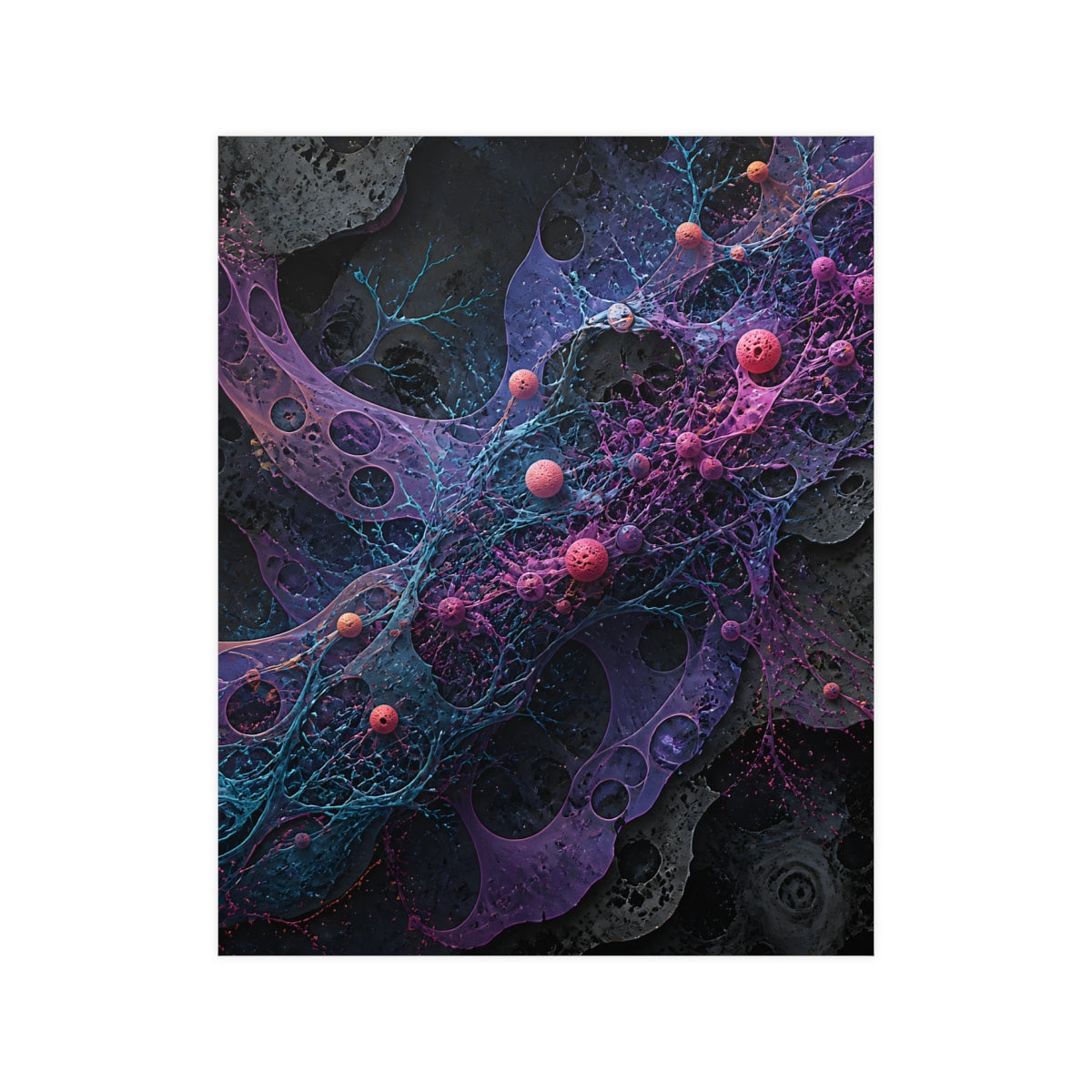 Signal Moss Protocol KOSVYRE poster product mockup, front view