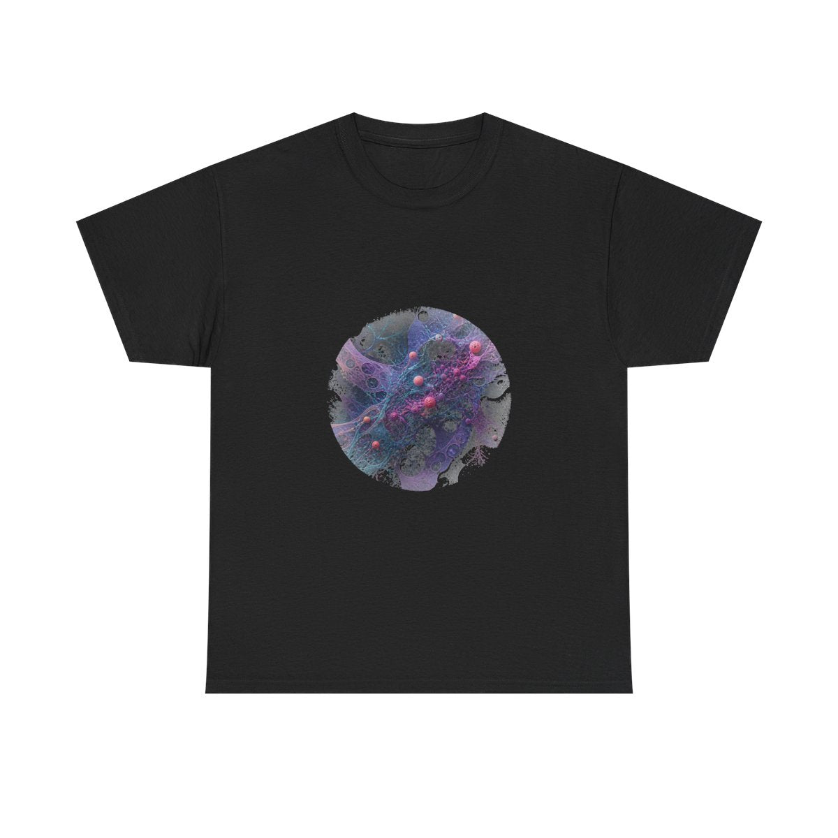 Signal Moss Protocol KOSVYRE graphic tee product mockup, front view