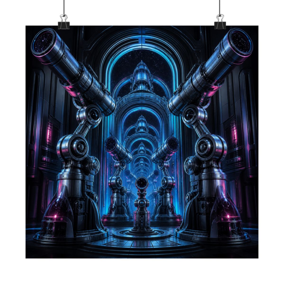 Signal Orchard KOSVYRE art print product mockup, alternate front view
