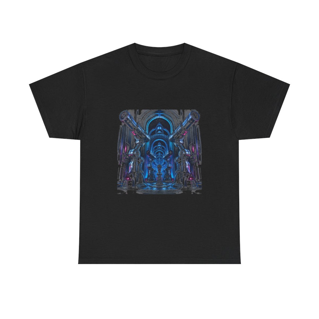 Signal Orchard KOSVYRE graphic tee product mockup, front view
