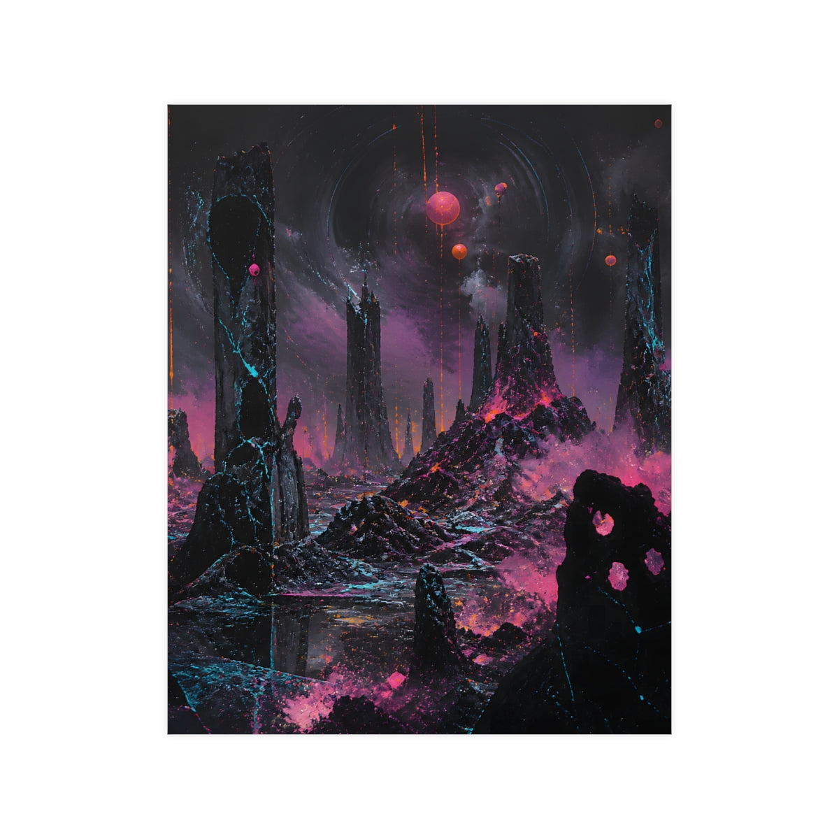 Signal Salt Ruins KOSVYRE poster product mockup, front view