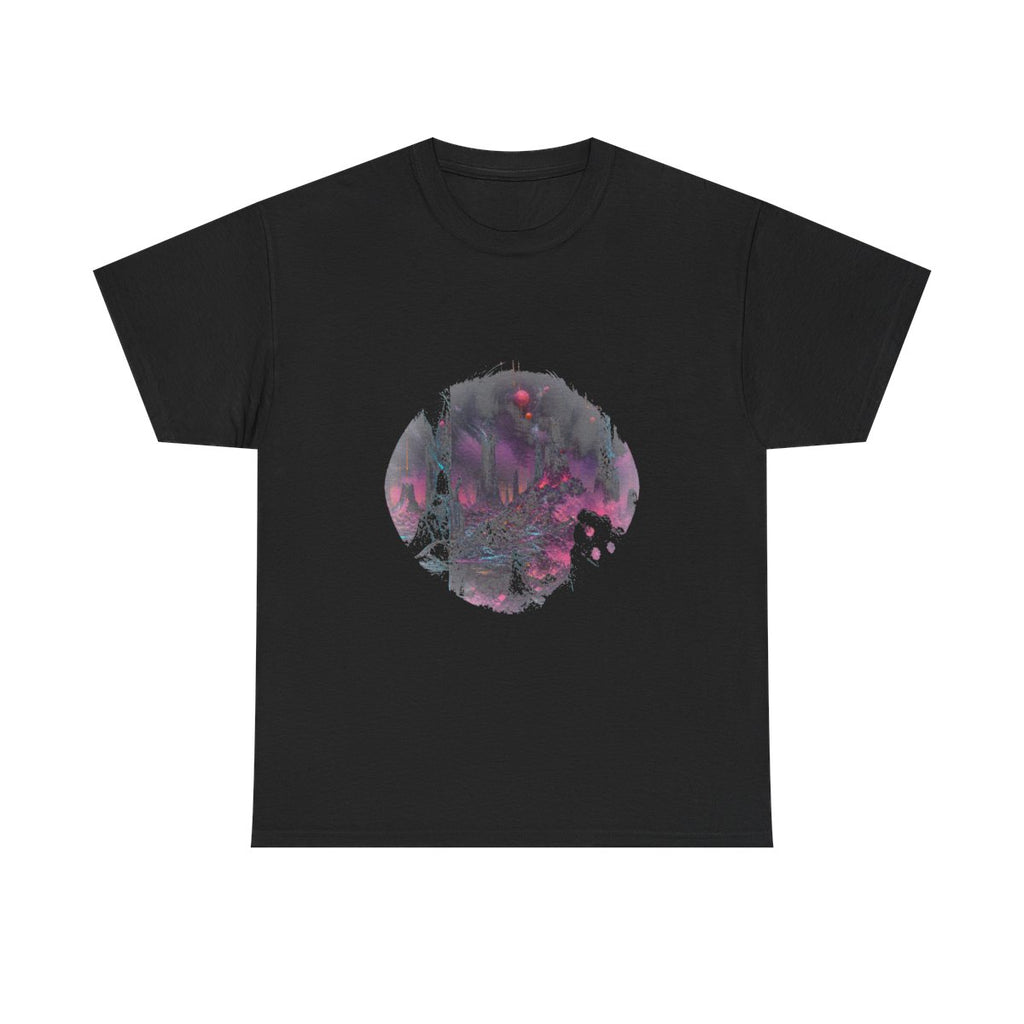 Signal Salt Ruins KOSVYRE graphic tee product mockup, front view